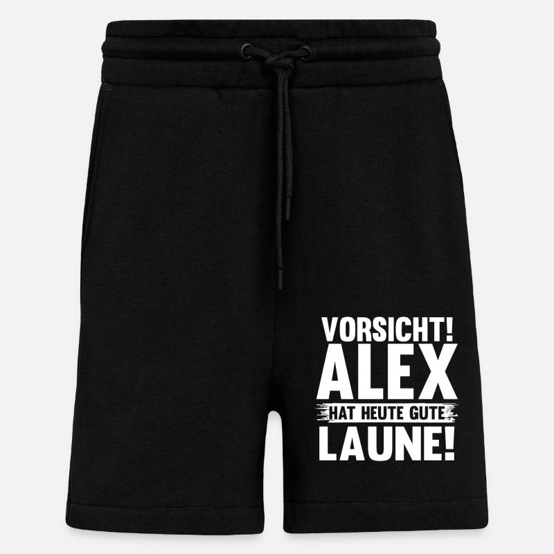 Alexander Alexandra Alexa Alex - Shorts - made by SPREAD - SOLID BLACK