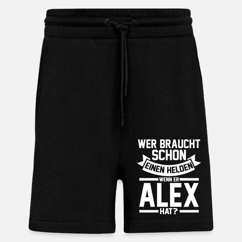 Alexander Alexandra Alexa Alex - Shorts - made by SPREAD - SOLID BLACK