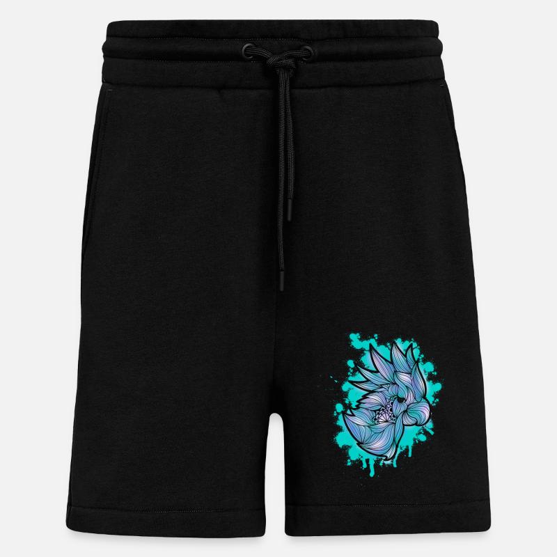 Parrot Mandala - Shorts - made by SPREAD - SOLID BLACK
