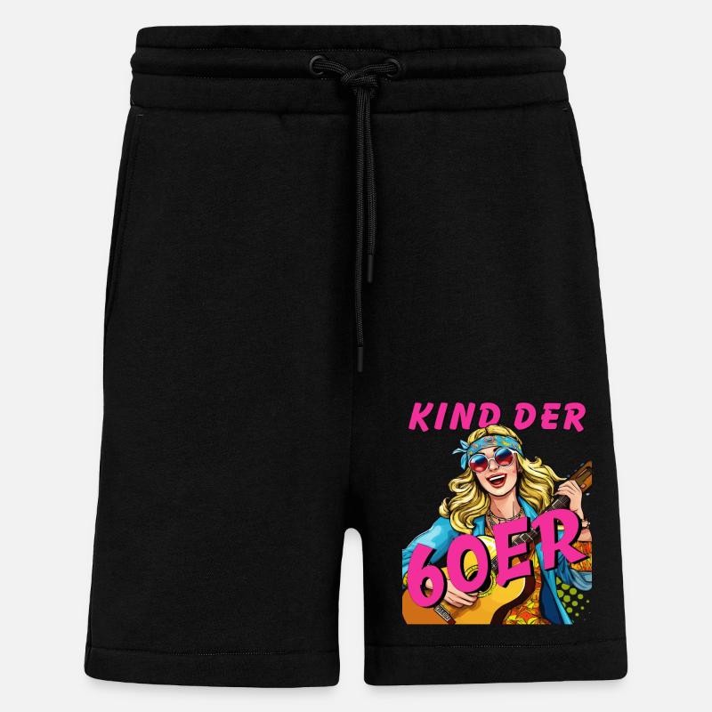 FRAU KIND DER 60er - Shorts - made by SPREAD - SOLID BLACK