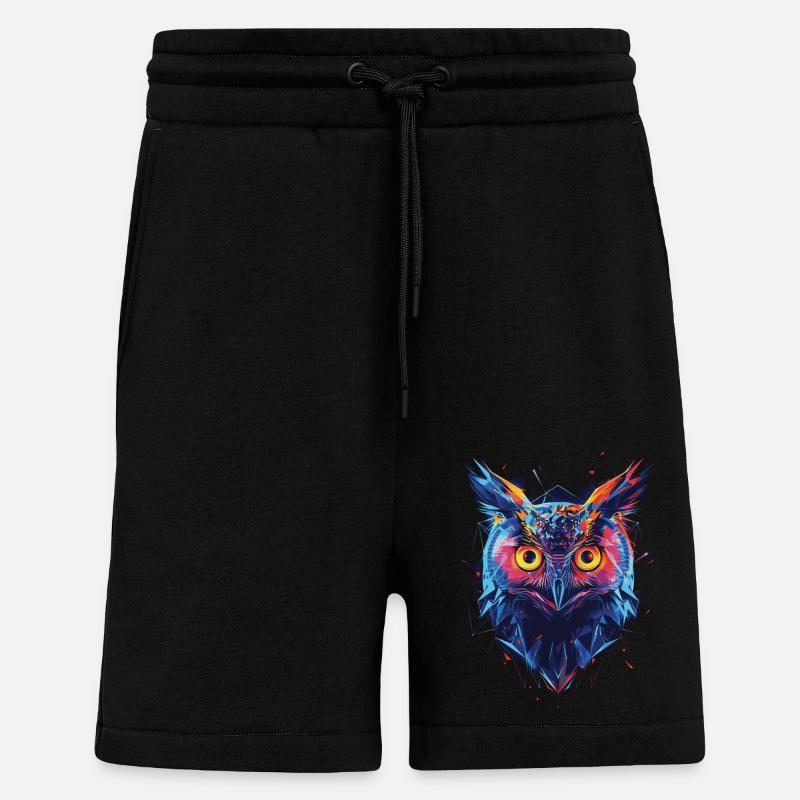 Owl - Shorts - made by SPREAD - SOLID BLACK