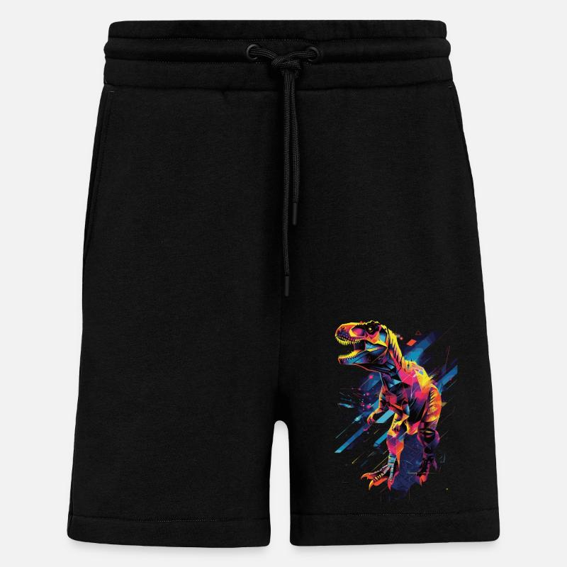 T-Rex - Short bio décontracté fabriqué en UE - SOLID BLACK