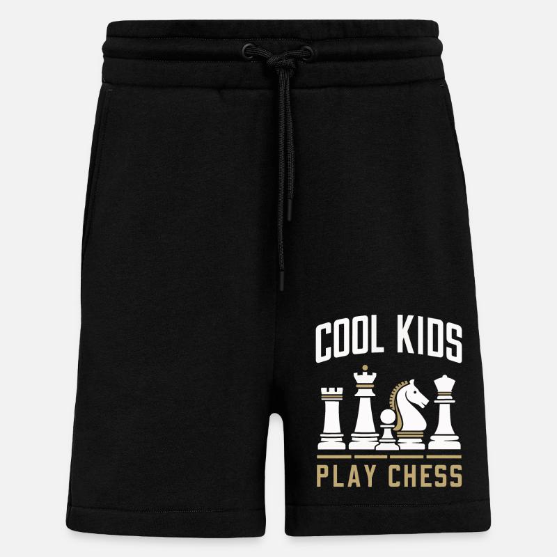 Chess Chess Player - Shorts - made by SPREAD - SOLID BLACK