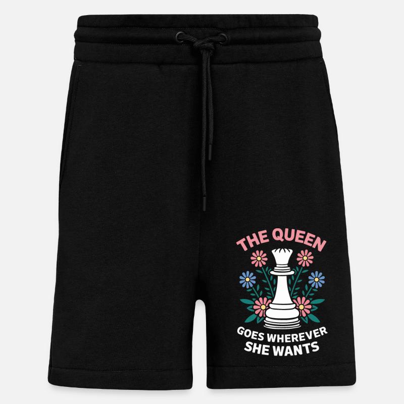 Chess Chess Player - Shorts - made by SPREAD - SOLID BLACK