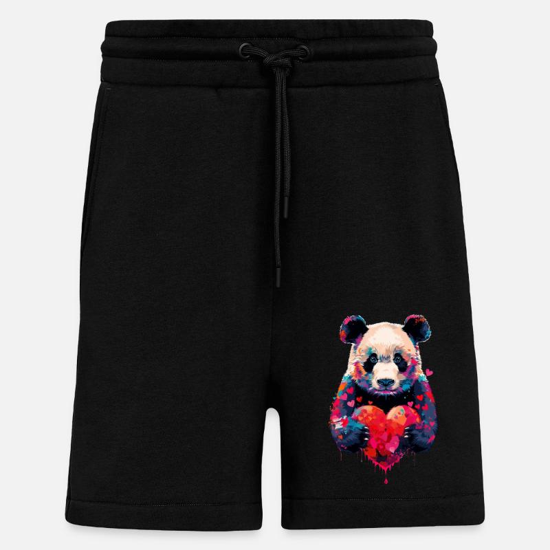 Panda - Shorts - made by SPREAD - SOLID BLACK
