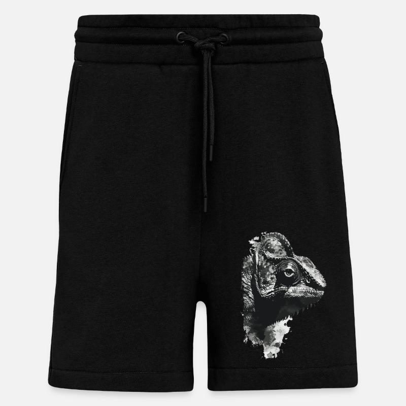 caméléon - Short bio décontracté fabriqué en UE - SOLID BLACK