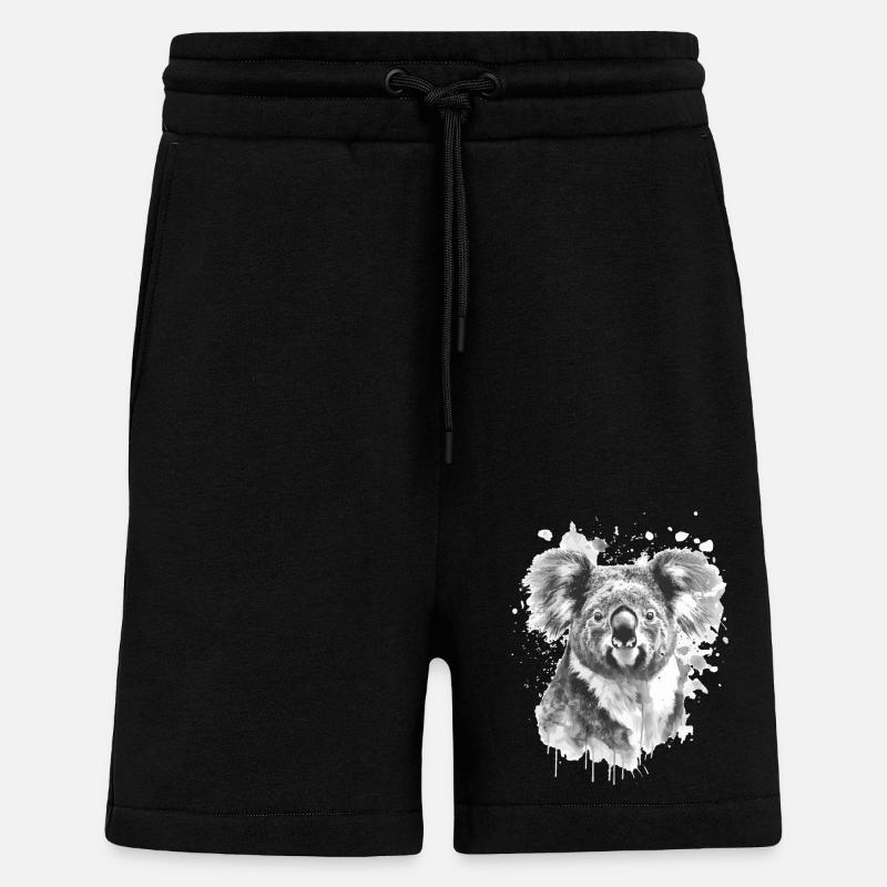 Koala - Short bio décontracté fabriqué en UE - SOLID BLACK