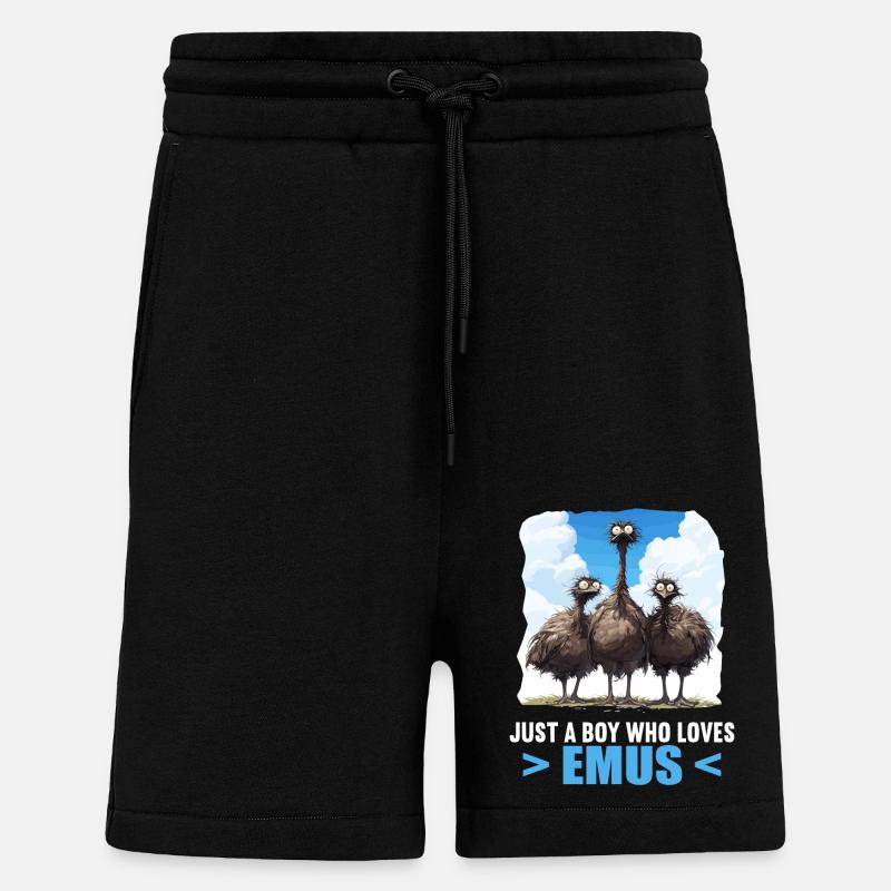 Emus Emu - Short bio décontracté fabriqué en UE - SOLID BLACK
