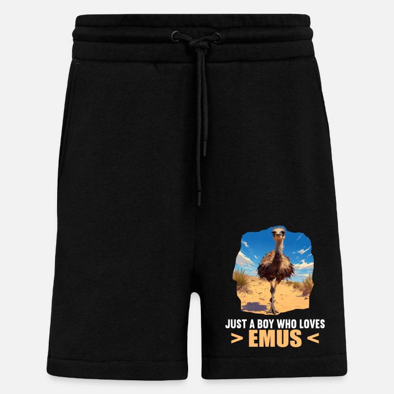 Emus Emu - Short bio décontracté fabriqué en UE - SOLID BLACK