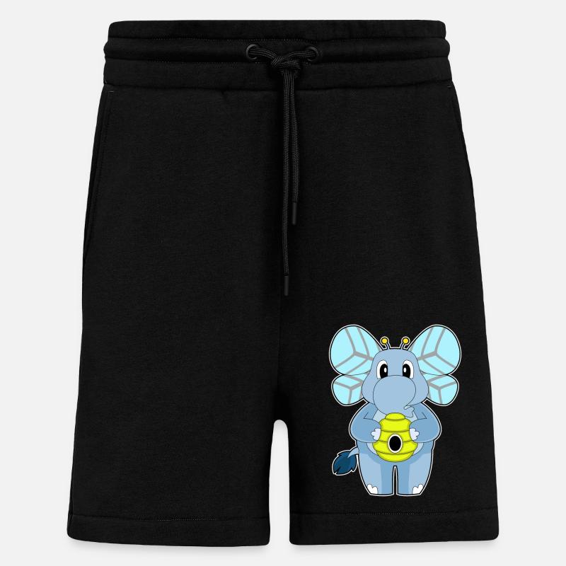 Elefant Biene - Shorts - made by SPREAD - SOLID BLACK