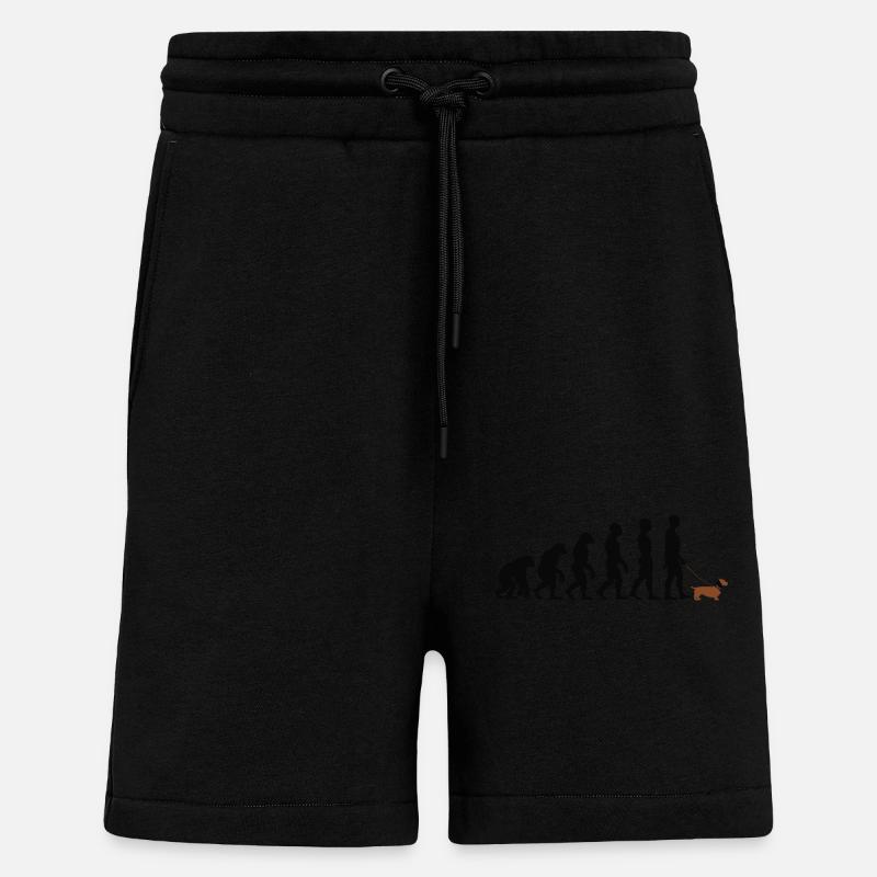 Teckel - Short bio décontracté fabriqué en UE - SOLID BLACK