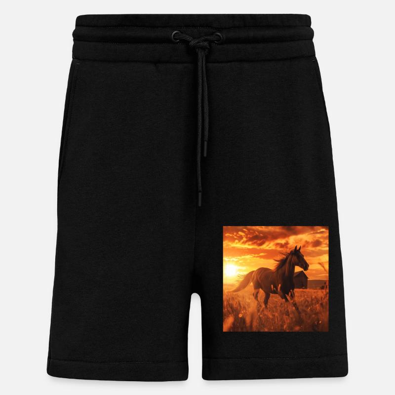 Pferd - Shorts - made by SPREAD - SOLID BLACK