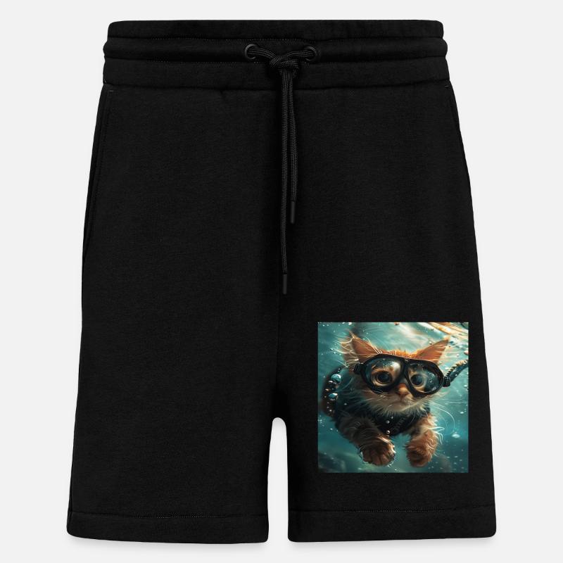 Chat - Short bio décontracté fabriqué en UE - SOLID BLACK