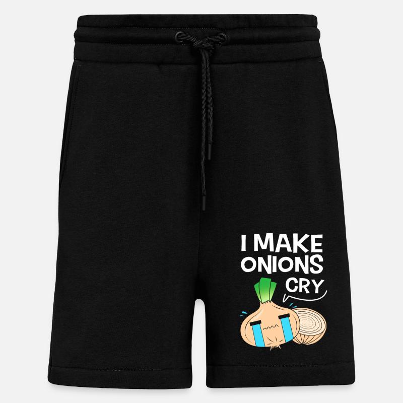 Oignon - Short bio décontracté fabriqué en UE - SOLID BLACK
