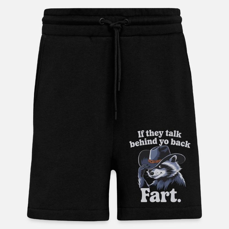 Waschbär - Shorts - made by SPREAD - SOLID BLACK