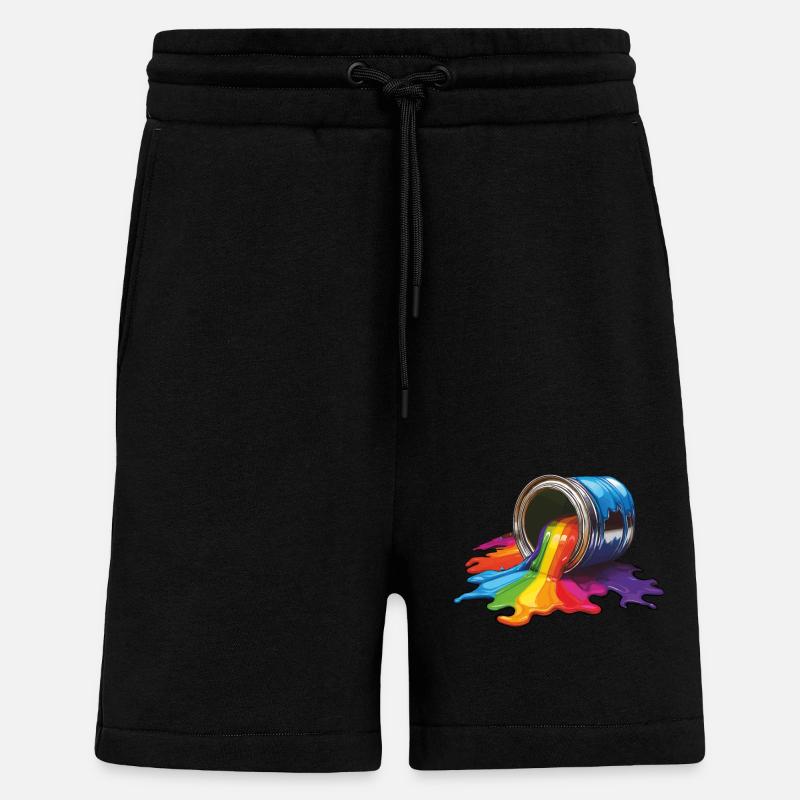 FARBDOSE FARBE - Shorts - made by SPREAD - SOLID BLACK