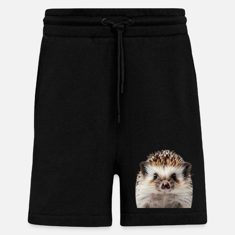 Hérisson - Short bio décontracté fabriqué en UE - SOLID BLACK