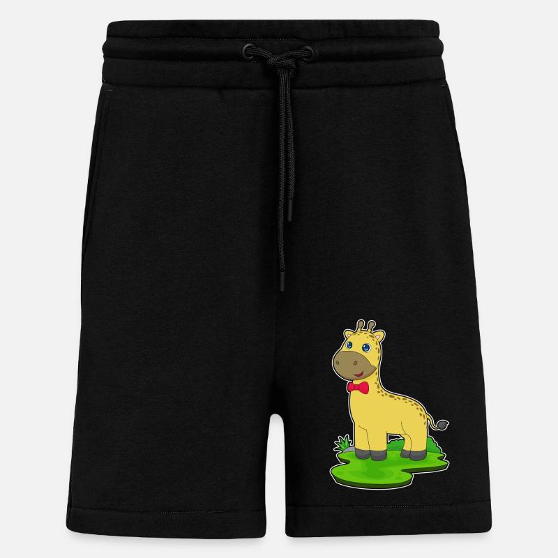 Giraffe Bow - Shorts - made by SPREAD - SOLID BLACK