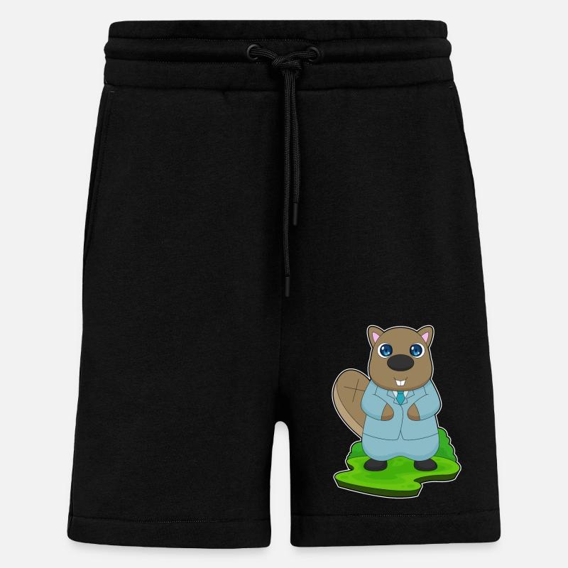 Beaver Groom Suit Wedding - Shorts - made by SPREAD - SOLID BLACK