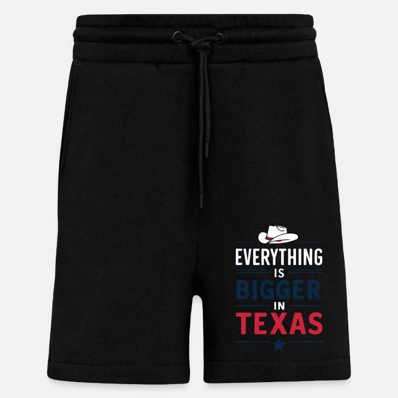 Texas State Texaner Texas - Shorts - made by SPREAD - SOLID BLACK