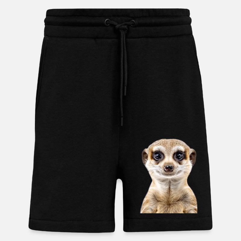 Suricate - Short bio décontracté fabriqué en UE - SOLID BLACK