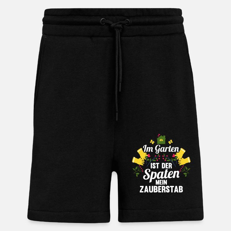 Jardinier Hobby Jardinier Jardin - Short bio décontracté fabriqué en UE - SOLID BLACK