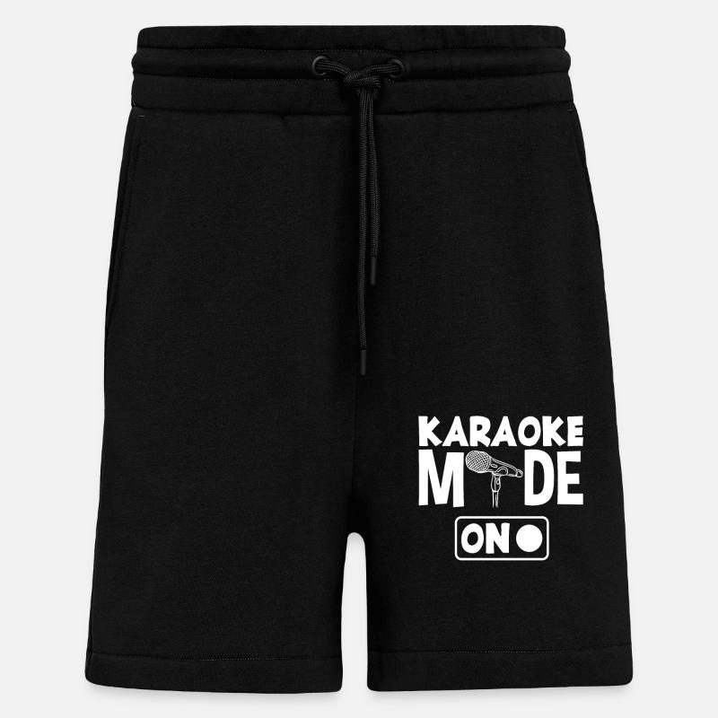 Mode karaoké activé - Short bio décontracté fabriqué en UE - SOLID BLACK