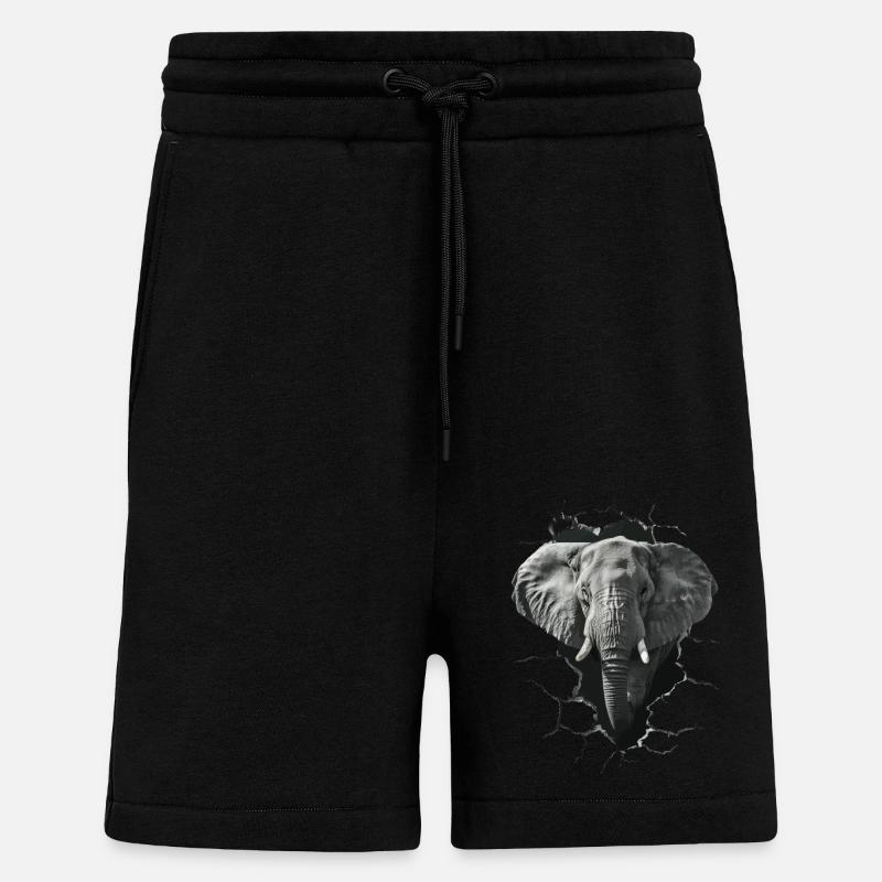 Elephant - Shorts - made by SPREAD - SOLID BLACK