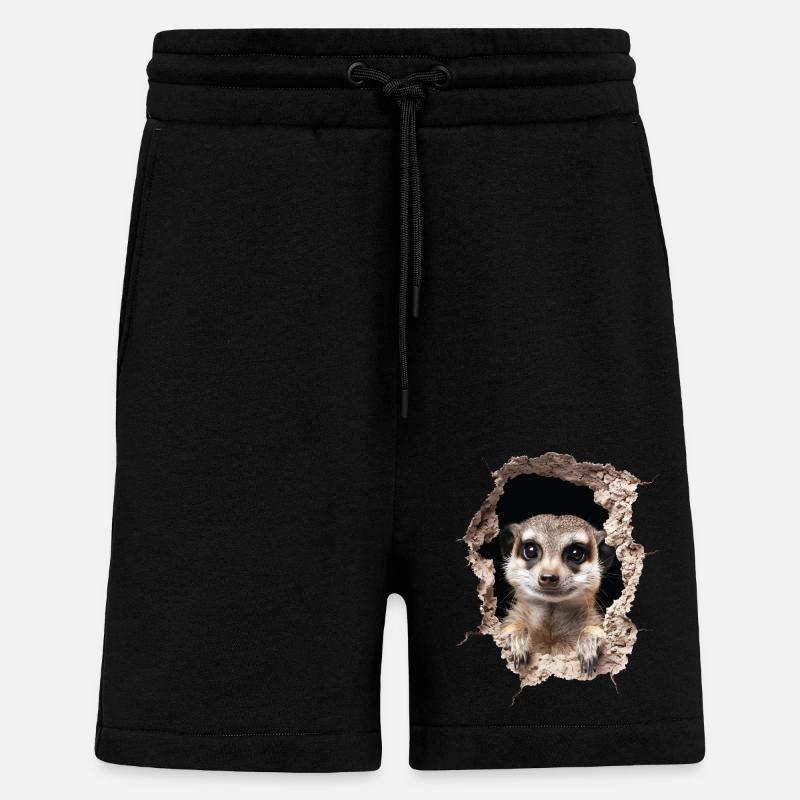 Erdmännchen - Shorts - made by SPREAD - SOLID BLACK