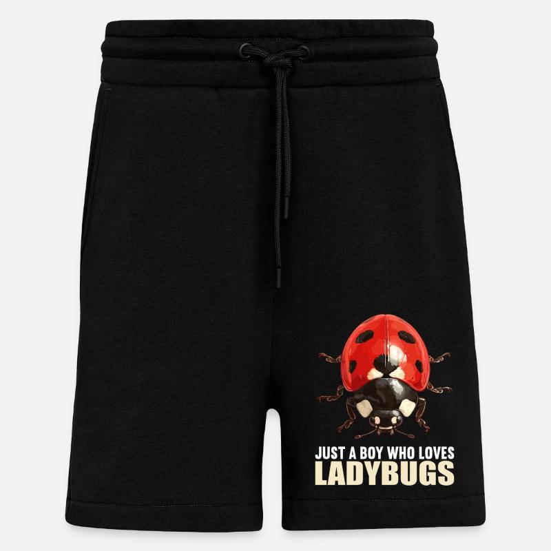 Ladybug Marienkäfer - Shorts - made by SPREAD - SOLID BLACK