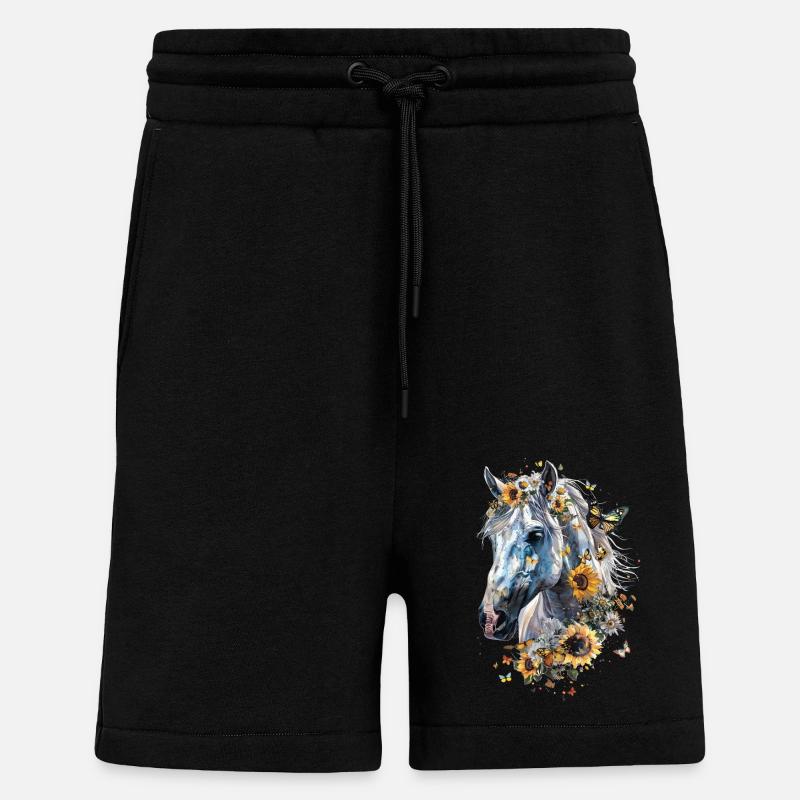Andalou - Short bio décontracté fabriqué en UE - SOLID BLACK