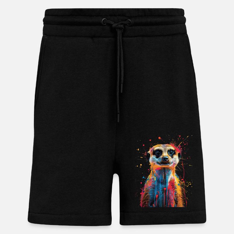 Suricate - Short bio décontracté fabriqué en UE - SOLID BLACK