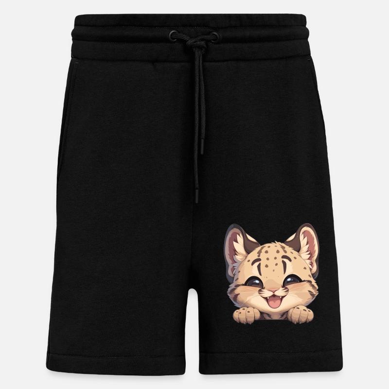 Ocelots Ocelot - Shorts - made by SPREAD - SOLID BLACK