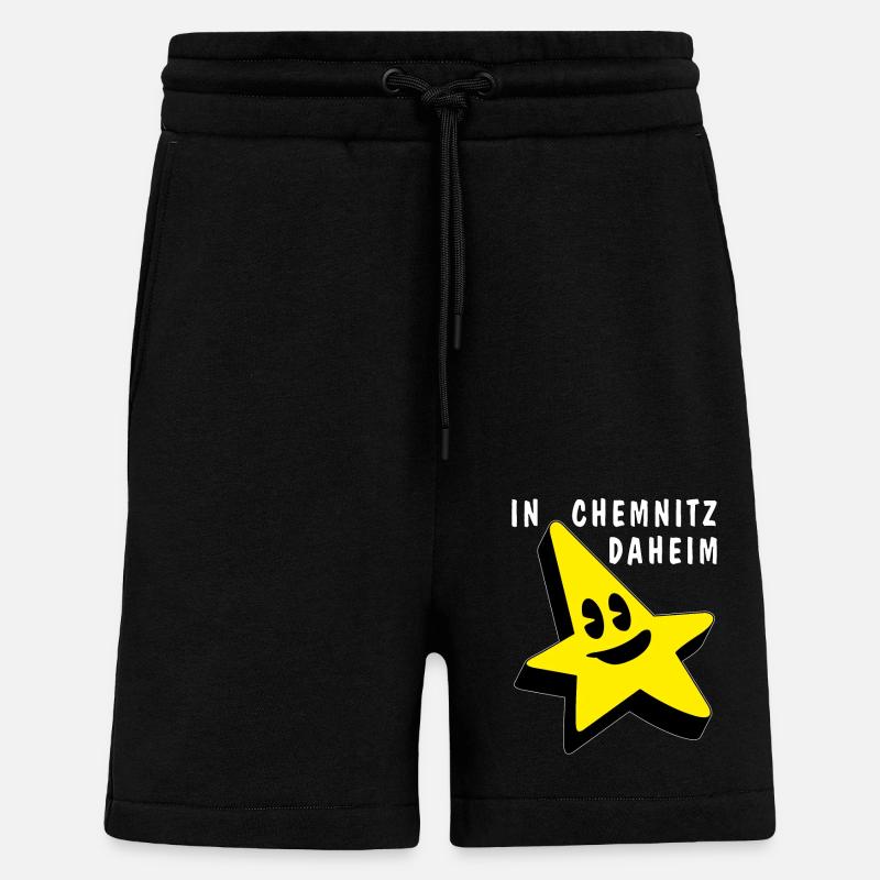 CHEZ VOUS À CHEMNITZ - Short bio décontracté fabriqué en UE - SOLID BLACK