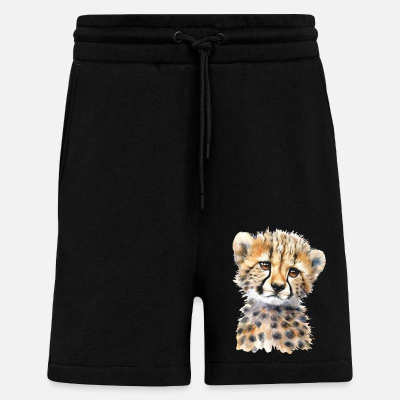 Guépard - Short bio décontracté fabriqué en UE - SOLID BLACK