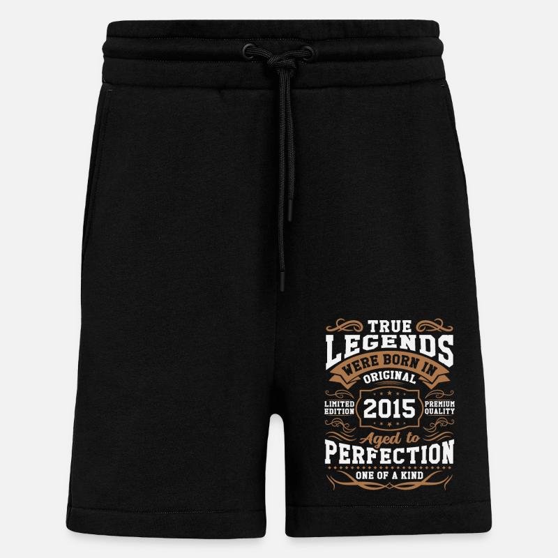 Legends Born 2015 - Shorts - made by SPREAD - SOLID BLACK