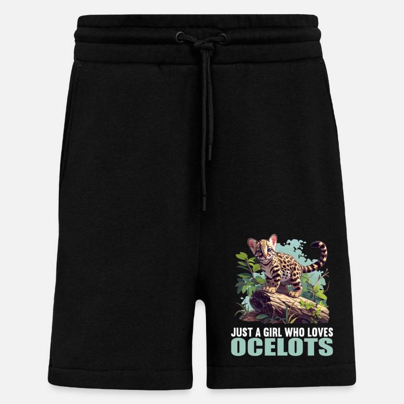 Ocelots Ocelot - Shorts - made by SPREAD - SOLID BLACK