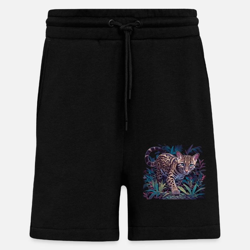 Ocelots Ocelot - Shorts - made by SPREAD - SOLID BLACK