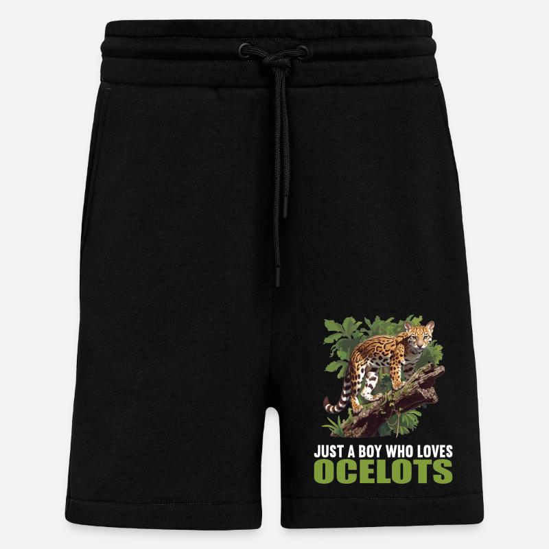 Ocelots Ocelot - Short bio décontracté fabriqué en UE - SOLID BLACK