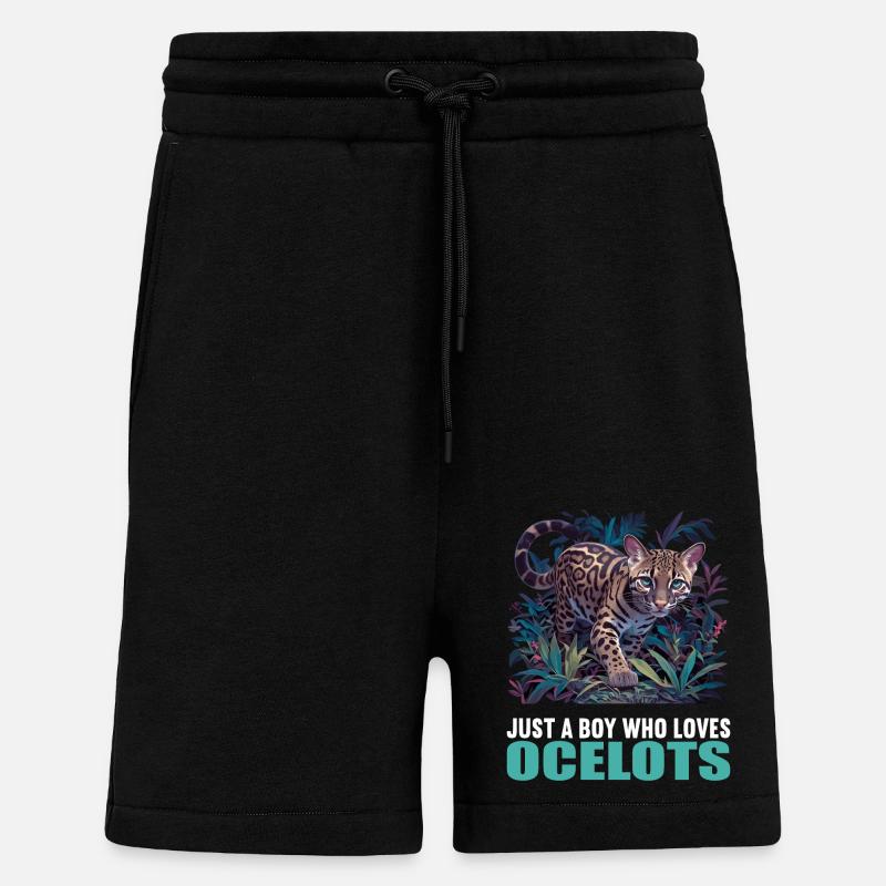 Ocelots Ocelot - Shorts - made by SPREAD - SOLID BLACK