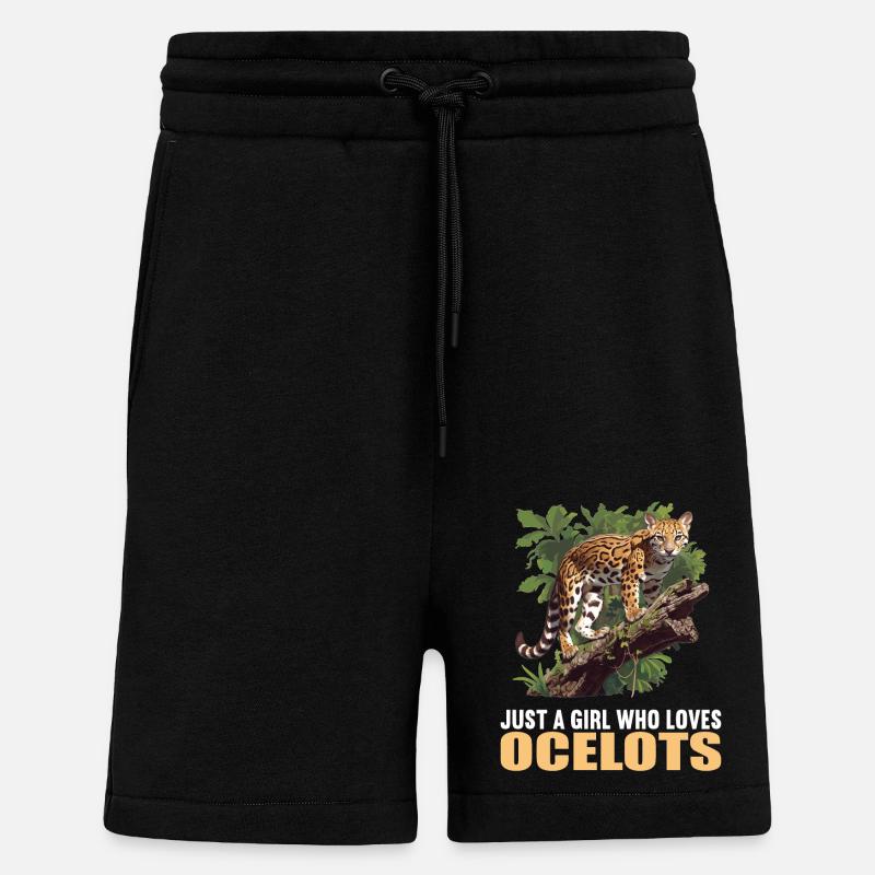 Ocelots Ocelot - Short bio décontracté fabriqué en UE - SOLID BLACK
