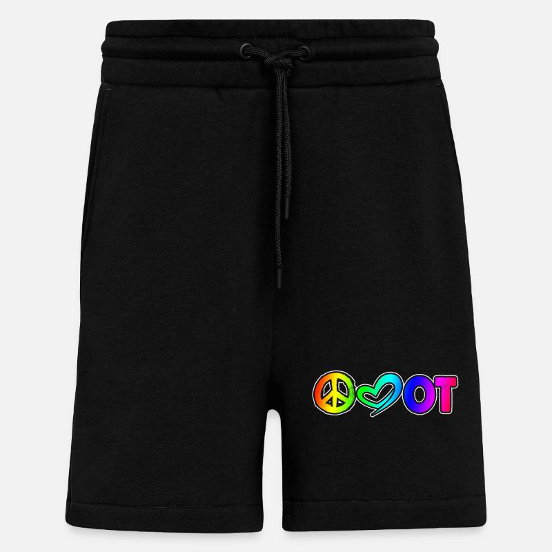 Occupational Therapy Peace - Shorts - made by SPREAD - SOLID BLACK