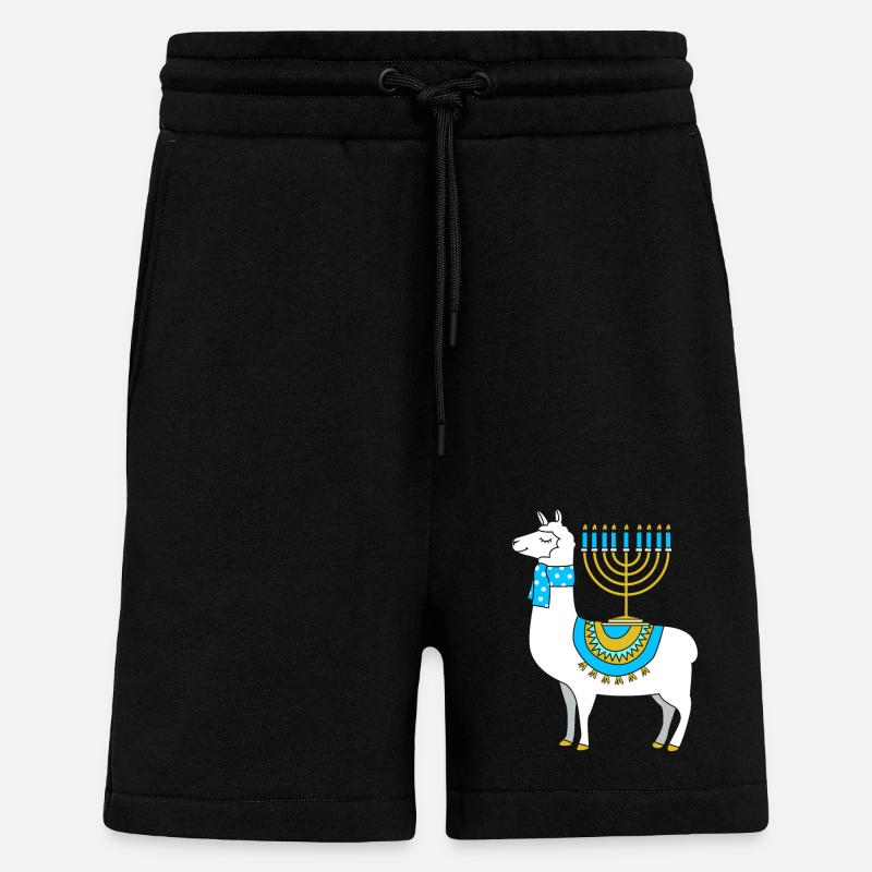 Hanoucca - Short bio décontracté fabriqué en UE - SOLID BLACK