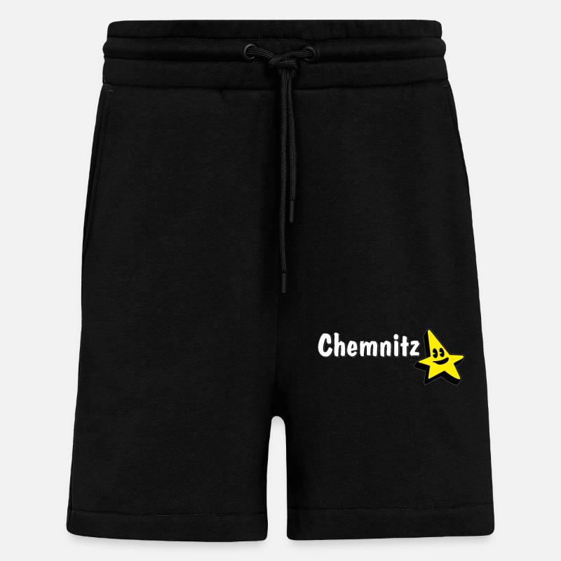 CHEMNITZER STAR FEVER - Shorts - made by SPREAD - SOLID BLACK