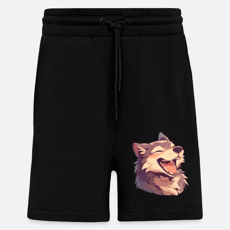 Loups Loup - Short bio décontracté fabriqué en UE - SOLID BLACK