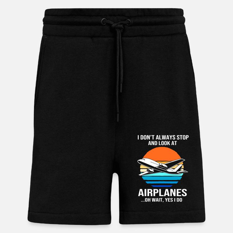 Pilot Flugzeug - Shorts - made by SPREAD - SOLID BLACK