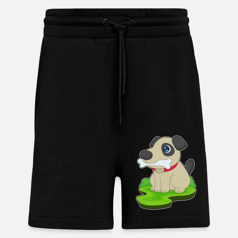 Hund Knochen - Shorts - made by SPREAD - SOLID BLACK