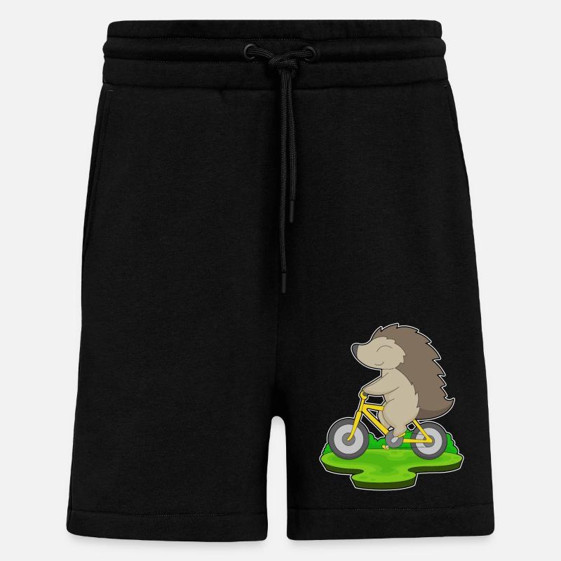 Vélo hérisson - Short bio décontracté fabriqué en UE - SOLID BLACK