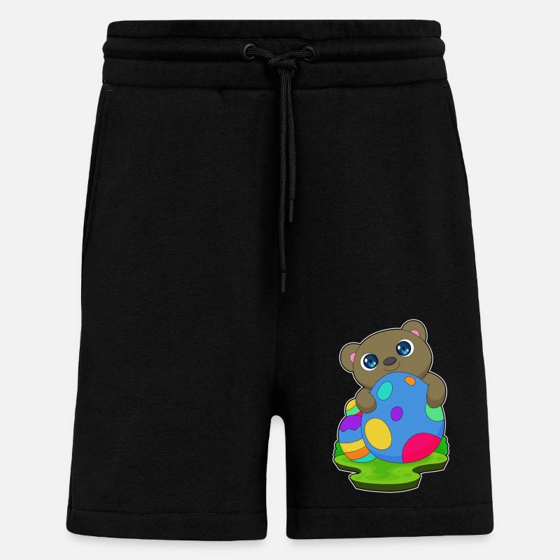Bär Ostern Ostereier - Shorts - made by SPREAD - SOLID BLACK