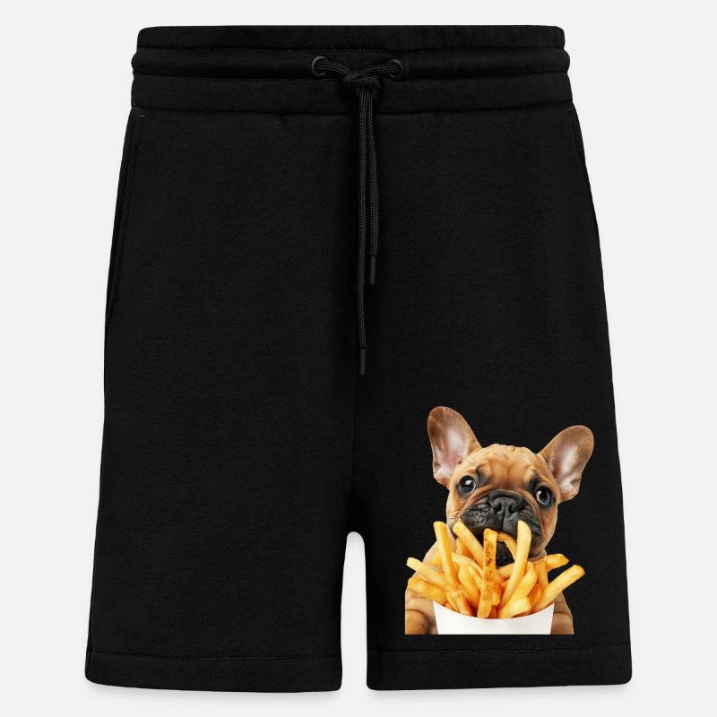 Chien - Short bio décontracté fabriqué en UE - SOLID BLACK